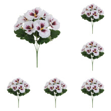 6 Bundles UV-Resistant Silk Pansies for Garden & Home