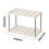 Freestanding Storage Shelf 4-Tier Light Duty Plastic Iron 3