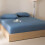 Ensemble de draps pour lit Queen, doux et uni, 4 pièces 4