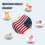 Patriotic Throw Blanket 30x40 in Red White Blue 5