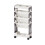 5-Tier Removable Bookshelf Gray Portable Foldable 2