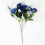 4 Navy Blue Silk Rose Bushes 12 in 5