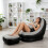 Comfort Support Inflatable Sofa with Tall Density-Black 4