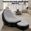 Comfort Support Inflatable Sofa with Tall Density-Black 7