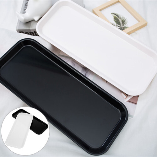 Bandeja retangular em ABS para servir sobremesas e alimentos com elegância. 2