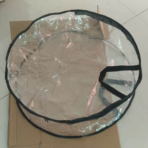 Sac de rangement pour couronne de Noël – Transparent, double fermeture éclair, 2