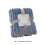 Double Layer Raschel Fleece Blanket Light Blue 70x100cm 2