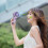 USB Rechargeable Handheld Fan Purple 4