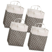 4PCS Big 100L Laundry Hampers Featuring Handles-gray lantern