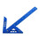 Ergonomic Woodworking Rulers with Centering &-Blue I mperial 1