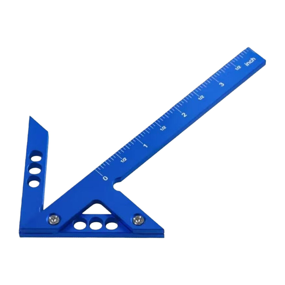 Ergonomic Woodworking Rulers With Centering &-Blue I Mperial 7754002383694