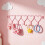 Pink Bow Over-Door Hanger with 5 Hooks 5