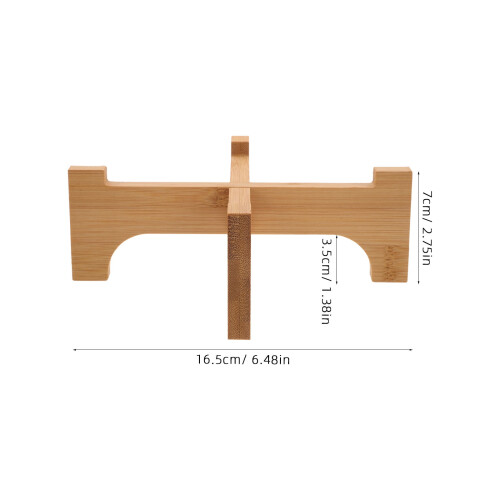 Expositor de madeira marrom claro, 16,5 x 7 x 3,5 cm 1