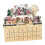 Houten kerstkalender met 24 lades 4