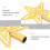 Gold Christmas Tree Topper Star 15 cm 5