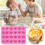 Silikon mini-muffinsform, 24 kopper, nonstick 2