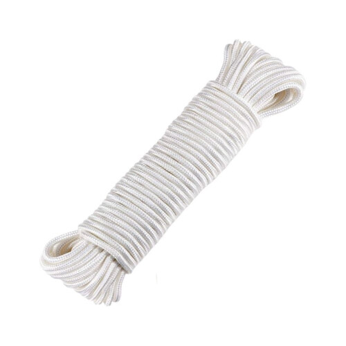 White Nylon Flagpole Rope 11.5m x 6mm 2