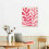 Framed Pink Abstract Canvas Art – Wooden Frame, Ready to 2