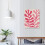 Framed Pink Abstract Canvas Art – Wooden Frame, Ready to 3