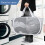 Mesh Laundry Hamper with 2 Compartments White 4