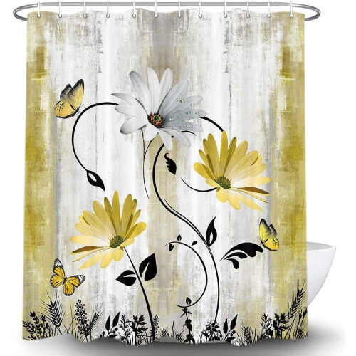 Rustic Farmhouse Shower Curtain 36x72 in Polyester 1