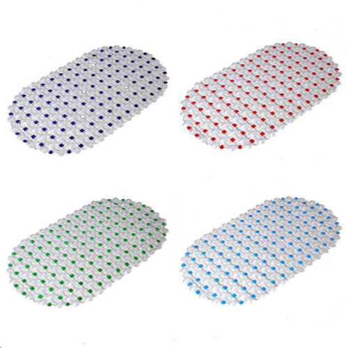 Tapete antiderrapante para banheira em PVC, 66 x 38 cm (26 x 15 polegadas) 1