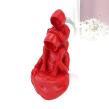 Father and Son Red Resin Home Art