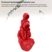 Handmade Resin Dad and Son Figurine