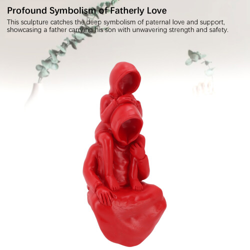 Handmade Resin Dad and Son Figurine