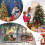 24pcs White Christmas Tree Balls, 40mm Plastic Ornament Set 5