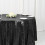 Sequin Round Tablecloth 120 in Black 5