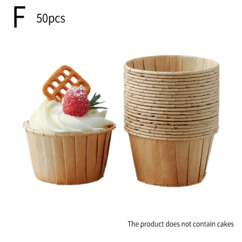 Συσκευασία 50 θηκών για cupcakes σε σχήμα τουλίπας, ανθεκτικές στο λάδι