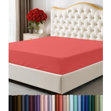 Hoeslaken voor tweepersoonsbed (2 stuks) – 38 cm diepe hoes, geborsteld