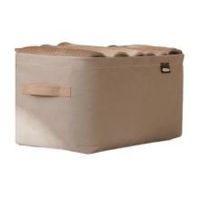 Foldable Cloth Storage Basket Khaki 35L