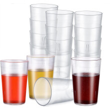 Klare plastkopper for barn, 12 stk., 5 oz