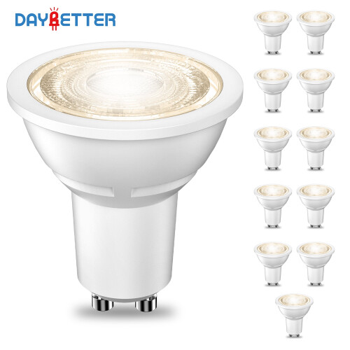Bec LED GU10 4W 2700K 300LM Alb cald, pachet de 12