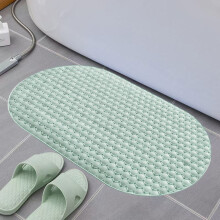 Antislip douchemat met zuignappen, ovale badmat van TPE.