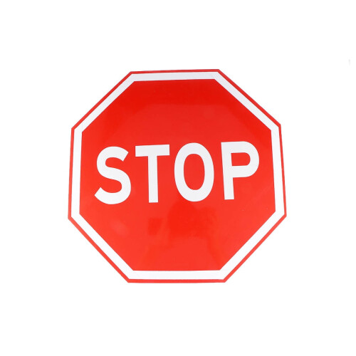 Aluminium STOP-bord 35x35cm