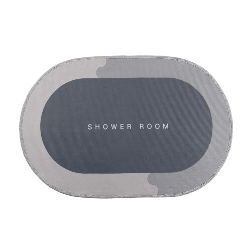 Microfiber Bathroom Mat with Silicone Backing 40x60cm
