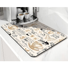 Koffiemat 20x12 inch Absorberend diatomeeënaarde Afdroogmat
