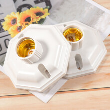Octagonal Lamp Base with Screw Terminals – 2 Pack