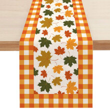 Linen Table Runner with Sunflower Print – 13 x 72 in