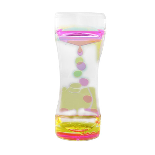 Liquid Bubble Hourglass Timer Toy – 145mm