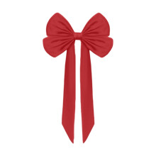 Oversized Red Christmas Bow Decoration