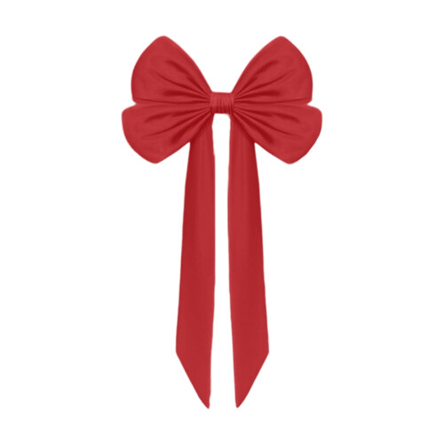 Oversized Red Christmas Bow Decoration