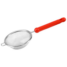 Finmasket si i rustfrit stål med langt håndtag
