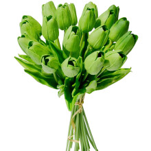 Hot Pink Artificial Tulips 13.5" (10 pcs)