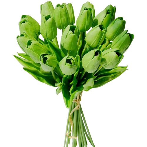 Hot Pink Artificial Tulips 13.5" (10 pcs)