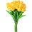 10 Pack Yellow Artificial Tulips 13.5 in 1