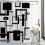 72x84 Grey Black Abstract Geometric Shower Curtain 1